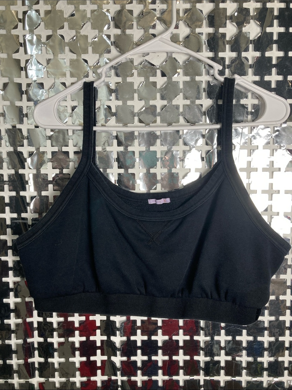 Savage X Fenty Black Seamless Crop Bralette